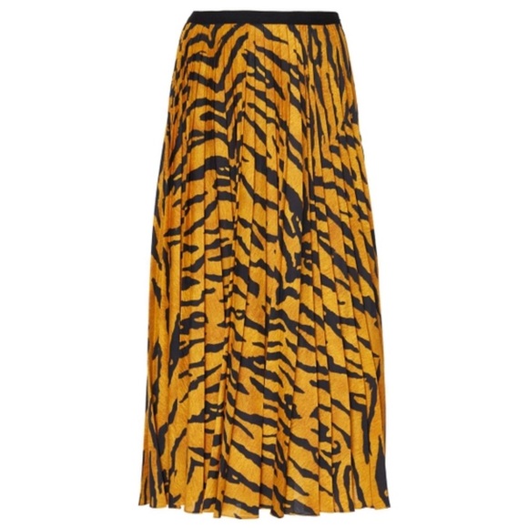 ADAM LIPPESTiger Stripe Midi Skirt